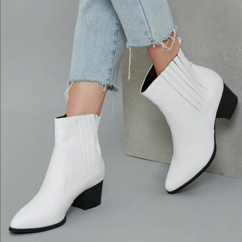 White booties